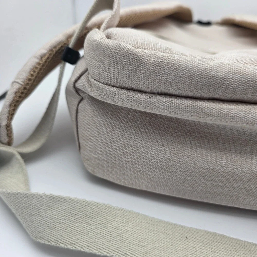 Nordace Siena Smart Backpack Beige ‎  Laptop Charging Travel Bag Luxury Neutral